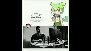 Yes mom,i am studying (one ten hundred thousand million billion trillion quadrillion anime song)