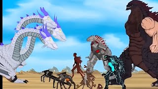 Godzilla, Venom & SirenHead vs Ghidorah – Final War Begins! Funny Animation video explain.