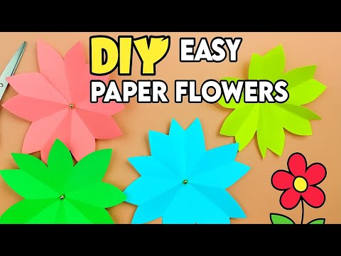 Easy Paper Crafts #flowermaking #homedecor #diycrafts #sonascreativecorner
