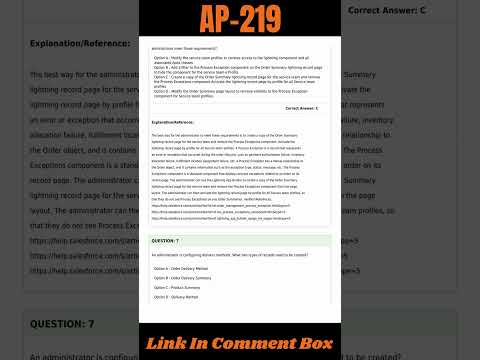 Order Management Administrator Accredited Professional | AP-219 (Exam Dumps)