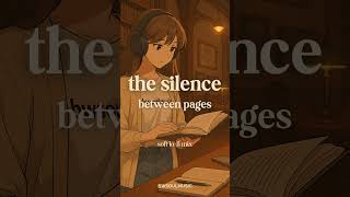 soft lofi for deep focus & quiet pages 📖🎧 #shorts