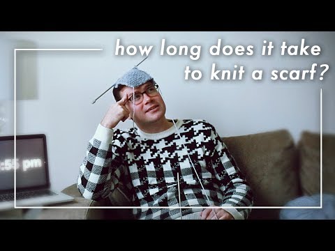 Marathon Knitting: How Fast Can You Knit a Scarf?