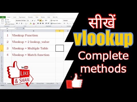 MS Excel - Vlookup in Excel Video Tutorials