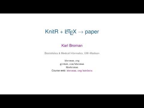 R Markdown for papers