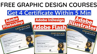 Free Graphic Design Course with Certificate - Adobe Photoshop, InDesign, Illustrator and Flash