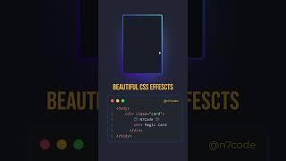cool css hover effects, beautiful animation #n7code #webdevelopment #coding #cssanimation #csseffect