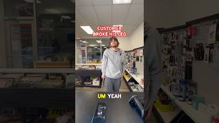CUSTOMER BROKE HIS LEG AT MY SHOP?! #smartphone #techtech #techrepair #devicerepair #phonefix #phone