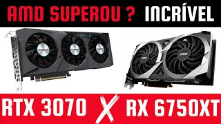 Quem diria ? RTX 3070 vs RX 6750 XT em games atuais 20/08