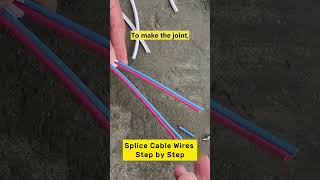 How to Make Staggered Splices of Electrical Wires | Staggered Splicing #howto #connection #wiring