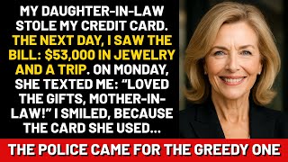 My daughter-in-law stole my credit card. The next day, I saw the bill: $53,000 in jewelry and a trip