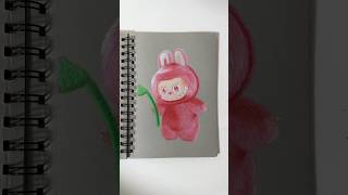 ASMR Drawing Labubu using Ohuhu oil based colored pencil #ohuhu
