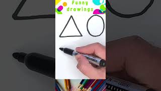 Draw shapes and decorate#shorts