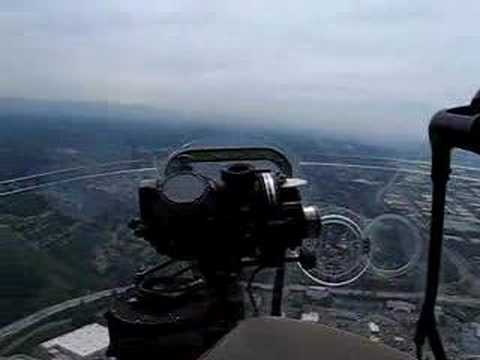 B-17 in flight from bombardier's position