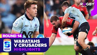Waratahs v Crusaders Highlights | Round 14 | Super Rugby Pacific 2025