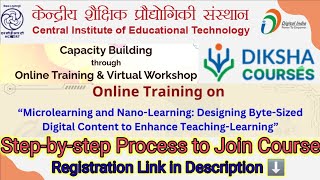 CPD Training on "Microlearning & Nanolearning: Designing byte-sized Digital Content #dikshacourse