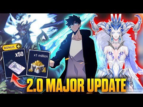 2.0 MAJOR UPDATE - NEW BOSS, NEW CHAPTER, FREE 1M GOLD & 50 SUMMONS!!! (SOLO LEVELING ARISE)