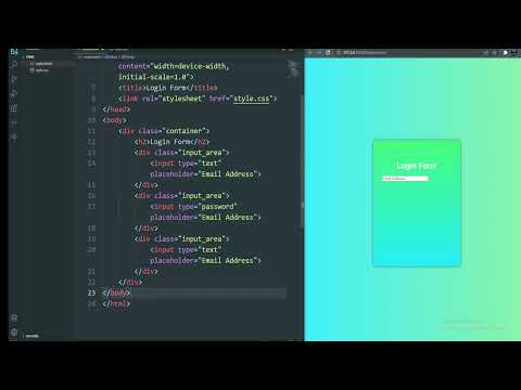 CSS Login Form | Using Pure HTML & CSS | Creative Login Form Design | @Coding Zone BD