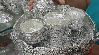 Chickpet Bangalore Wholesale German Silver Special Varamahalakshmi pooja Articles hipping Available