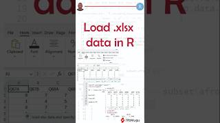 Import excel worksheet .xlsx in R #r #.xlsx #exceldata #rstudio