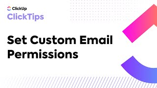 Set Custom Email Permissions (ClickTips)