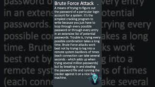 What is a brute force attack #cybersecurity #technology #cybersafe #education #securityawareness