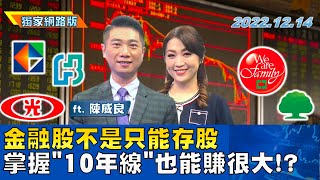 金融股不是只能存股 掌握"10年線"也能賺很大！？ | 金臨天下網路版20221214 feat.陳威良@tvbsmoney