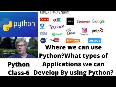 Where we can use  python?