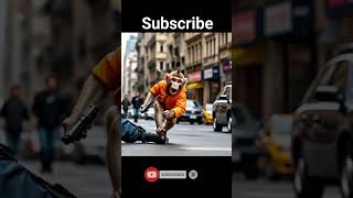 monkey father's  last sacrifice for his son #short  #ai monkey #animated
