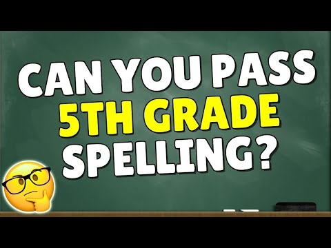 5th Grade Spelling Bee 🤔💭 | English Spelling Quiz Challenge 📝