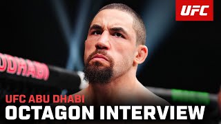 Robert Whittaker Octagon Interview | UFC Abu Dhabi