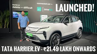 Tata Harrier.ev - Launched at ₹21.49 Lakhs! 🔥 @MotorBeam