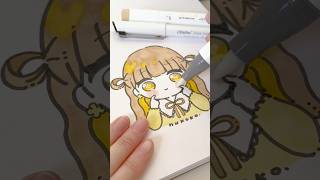 The sound of drawing with analog was amazing... #shorts #ohuhu #ohuhumarkers #drawing #illustrati...