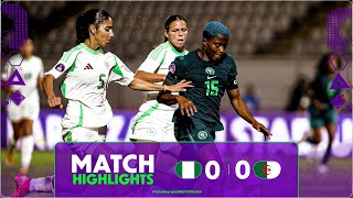 Nigeria 0-0 Algeria Match Highlights l TotalEnergies WAFCON 2024 l Matchday 3