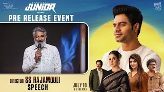 Director SS Rajamouli Speech At JUNIOR Pre Release Event | Kireeti,Genelia,Sreeleela | Vaaraahi