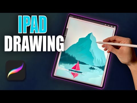 Easy Digital Landscape Drawing on iPad Pro