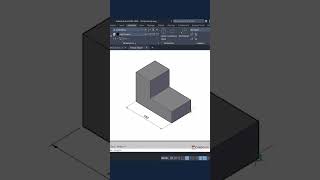 How to dimension a solid in isometric view  #autocaddrawing #autocad3d  #autocadtraining #autocadd