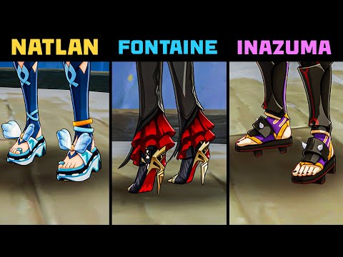 Type of Shoes in Each Nation - Genshin Impact