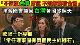 「不恢復台灣席位 不如解散聯合國」迫於壓力中國鬆口? 聯合國會議因台灣吵翻天