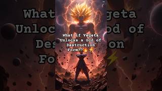 What If Vegeta Becomes the New God of Destruction? 😱⚡🔥 #dragonballz #VegetaVsGoku #shorts