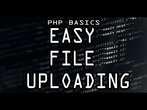 PHP Basics: File Uploads (Simplest Method)