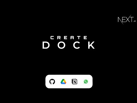 How to create dock in nextjs | Reactjs | MagicUi