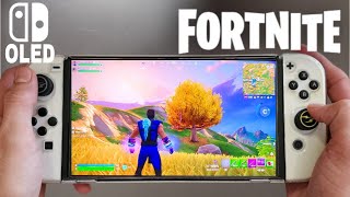 Nintendo Switch OLED Fortnite Gameplay Epic 