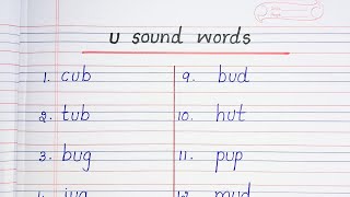 u sound words
