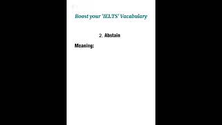 Let’s learn advanced IELTS words #education #english #ielts #vocabulary #learnenglish #shorts