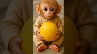 Mini Monkey vs Sour Lemon Challenge! 🍋🤬LemonGrossed Out