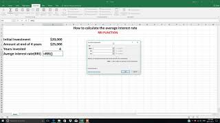 MS EXCEL:  RRI Function