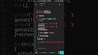 C Program - Concatenation Of Two Strings || Programming In C / C Language Tutorials || #Programming