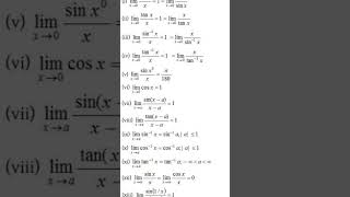 Limits of trigonometry function|| limits formula #shorts #mathclub