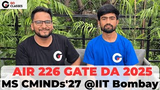 Deepak Mewada, AIR 226, GATE DA 2025 | MS CMINDs, IIT Bombay | GO Classes Complete Course Student