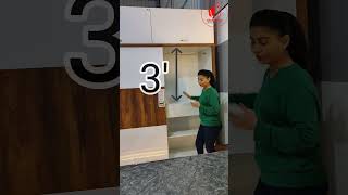 Master Bedroom Wardrobe Standard Size| Wardrobe design| Sliding Wardrobe Design #wardobe #shorts